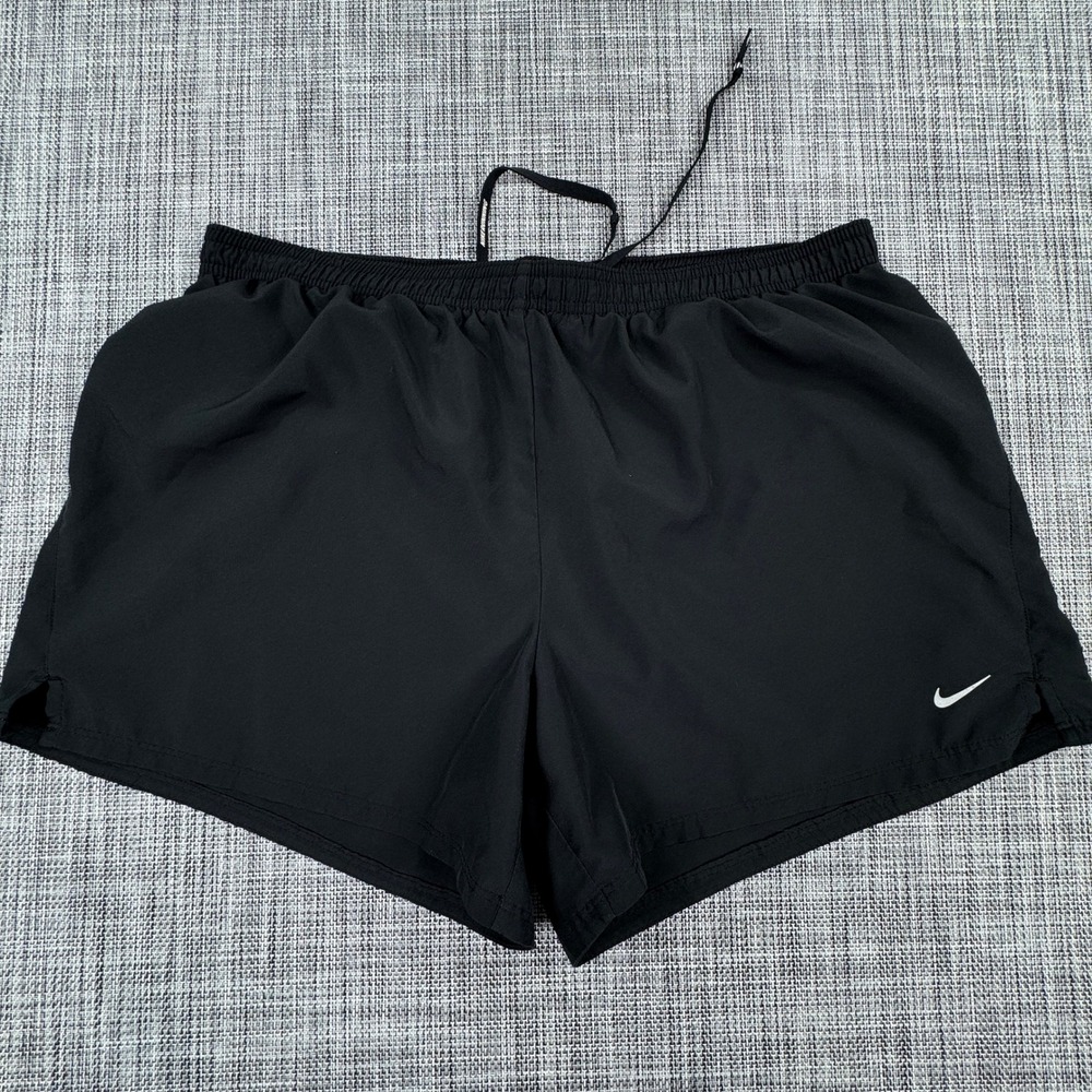 Nike Women's Running Shorts Dri-FIT Lined Athletic Gym Workout Black Size Large